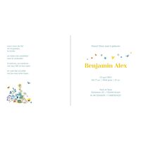 geboortekaartje veldbloemen