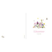 Geboortekaartje meisje veldbloemen