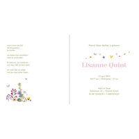 Geboortekaartje meisje lente